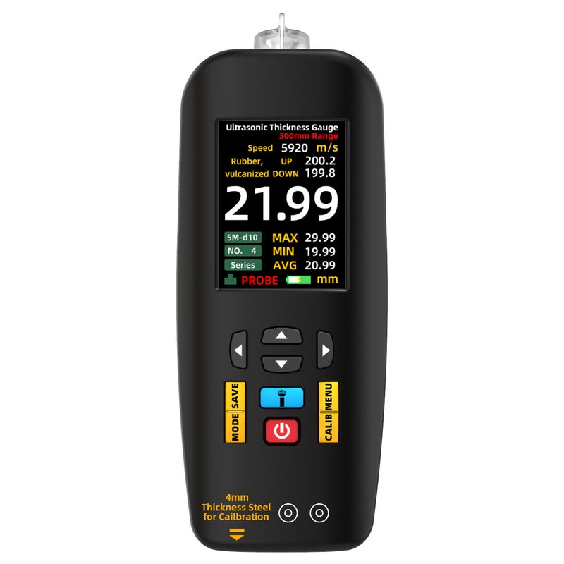 BSIDE T7 Digital Ultrasonic Thickness Gauge High-precision Pipe Thickness Gauge High-precision Glass Metal Ceramic Composite Material Thickness Gauge Measuring Range 0.01-300mm - Image 2