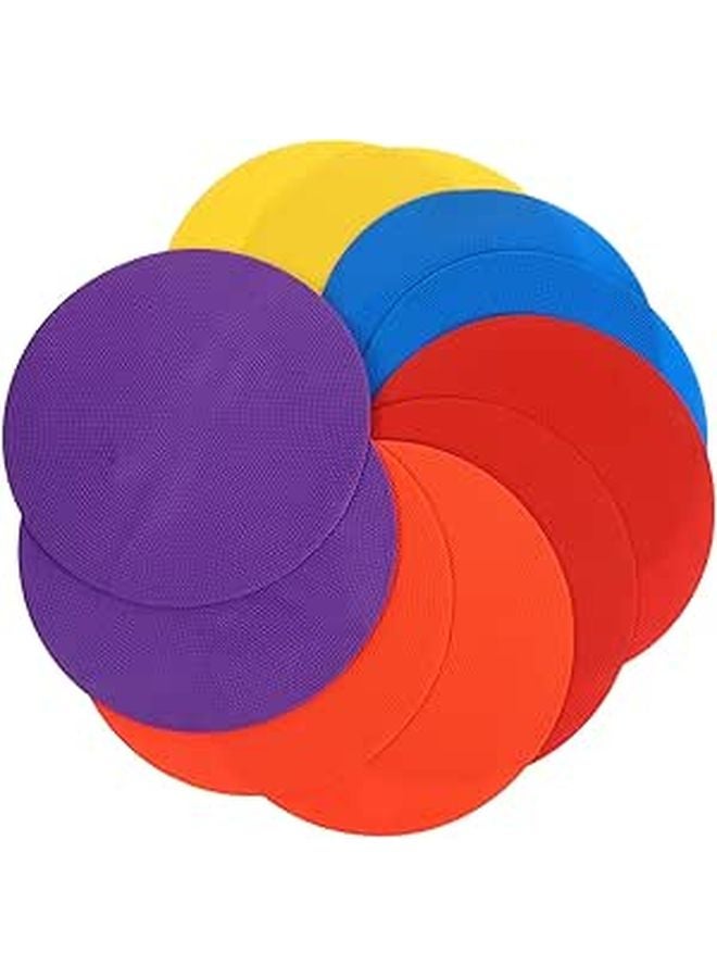 10pcs 23cm Non Slip Rubber Training Discs Agility Markers For Soccer Football Basketball Drills - Image 1