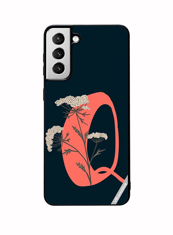 VR CREATIVE Protective Case Cover For Samsung Galaxy S22 Plus 5G Alphabet Q Design Multicolour - Image 1