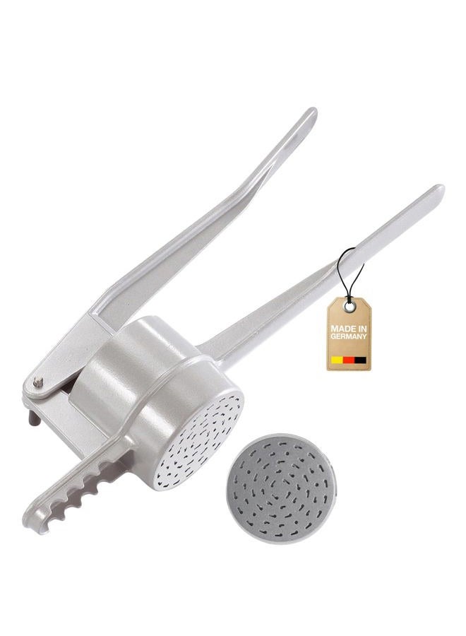 Westmark Spaetzle/Potato Ricer, Traditional Holes for Spaetzle as Handmade, Die-Cast Aluminium, Length: 41 cm, Spätzle Chef, Silver, 61202260 - Image 1