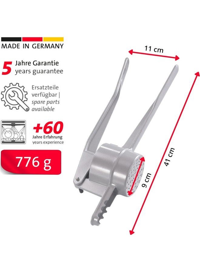 Westmark Spaetzle/Potato Ricer, Traditional Holes for Spaetzle as Handmade, Die-Cast Aluminium, Length: 41 cm, Spätzle Chef, Silver, 61202260 - Image 2