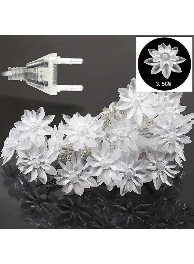 XERGY XERGY silicone Lotus Flower String Lights for Indoor Outdoor Decoration Diwali Light for Party Birthday Diwali Christmas Navratri Valentine Gift Home Decoration Light (3 Meter 14 LED, Warm White)  - Image 4