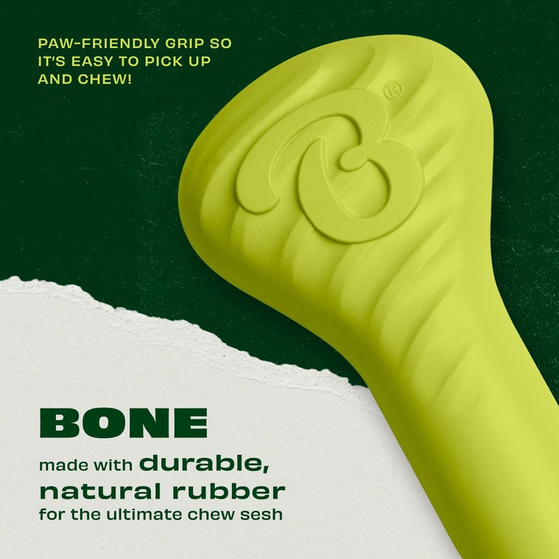 Benebone Natural Rubber Dog Bone Chew Toy, Natural Rubber - Image 3