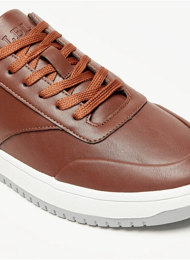 ال بي ال من شو اكسبرس Men Solid Low Ankle Sneakers with Lace-Up Closure