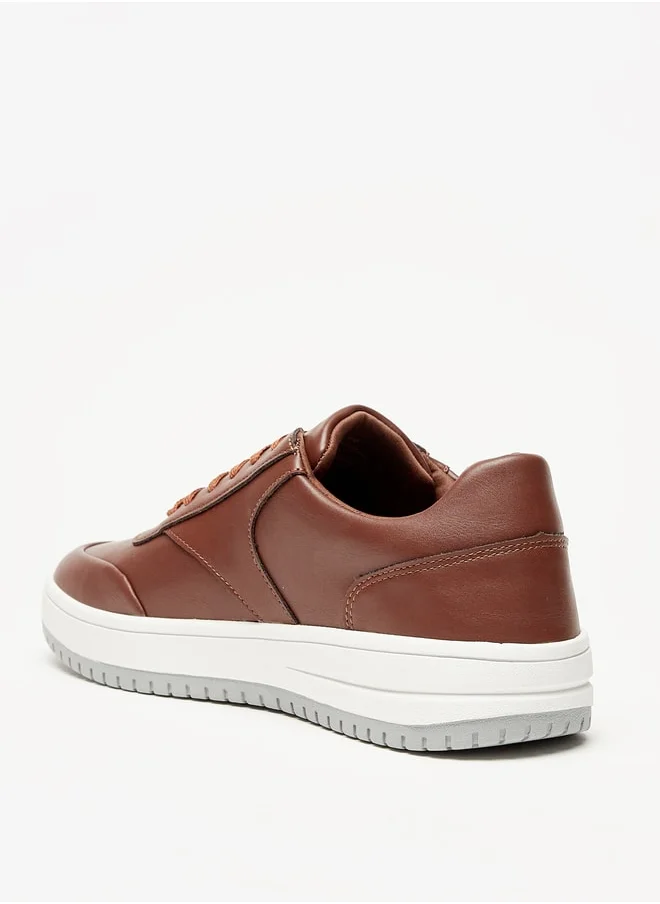 ال بي ال من شو اكسبرس Men Solid Low Ankle Sneakers with Lace-Up Closure