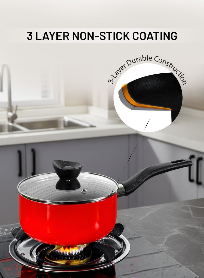 ديلكاسا طقم أواني طهي ديلكاسا 8 قطع غير لاصقة - Image 3