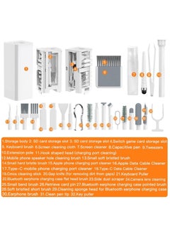 General Keyboard Cleaning Kit, 32-in-1 Laptop Cleaning Kit, for Smartphones, iPads, Headphones, Cameras, Monitors  - Image 2