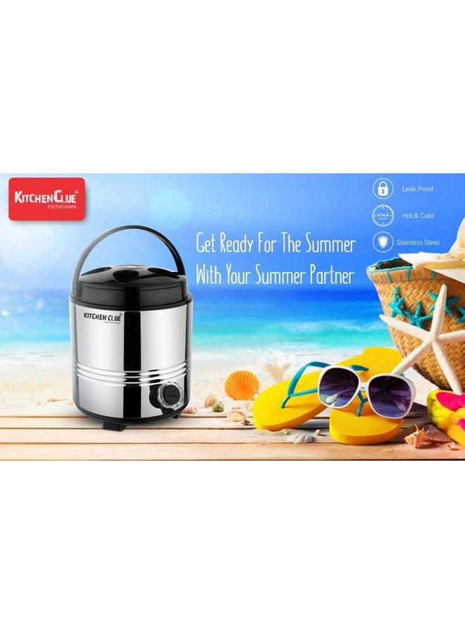 KITCHEN CLUE Stainless Steel insulated Water Jug 5 Liter And 2 Hot-Pot Box Casserole Food Warmer (Aqua-6 + Casserole 2500) Thermoware Combo Set Of 3 pcs - Thermosteel PUF insulated - Easy Carry Handle - Image 4