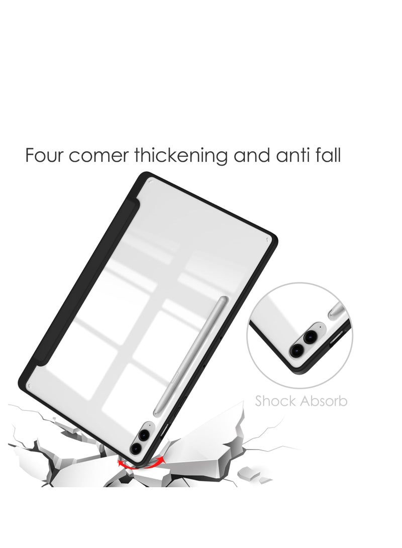 EVO Case for Samsung Galaxy Tab S9 FE 5G 2023 with S Pen Holder, Slim Lightweight Trifold Smart Case, Auto Wake/Sleep, Black  - Image 3
