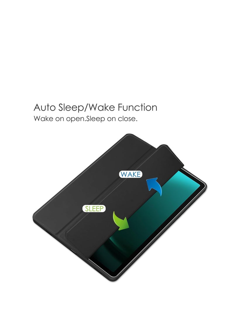 EVO Case for Samsung Galaxy Tab S9 FE 5G 2023 with S Pen Holder, Slim Lightweight Trifold Smart Case, Auto Wake/Sleep, Black  - Image 5
