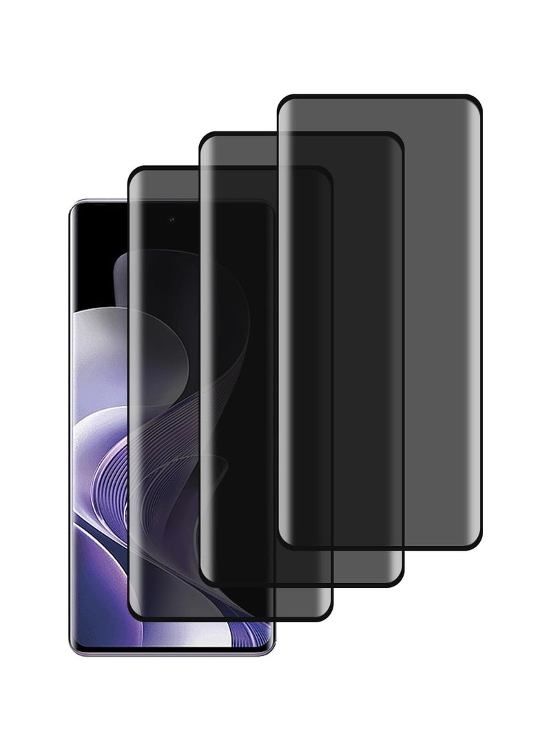 3-Pack Vivo V40 Privacy Screen Protector Anti Spy Tempered Glass Film 9H Tempered Glass Screen Replacement Vivo V40 Anti Spy Screen Protector - Image 1