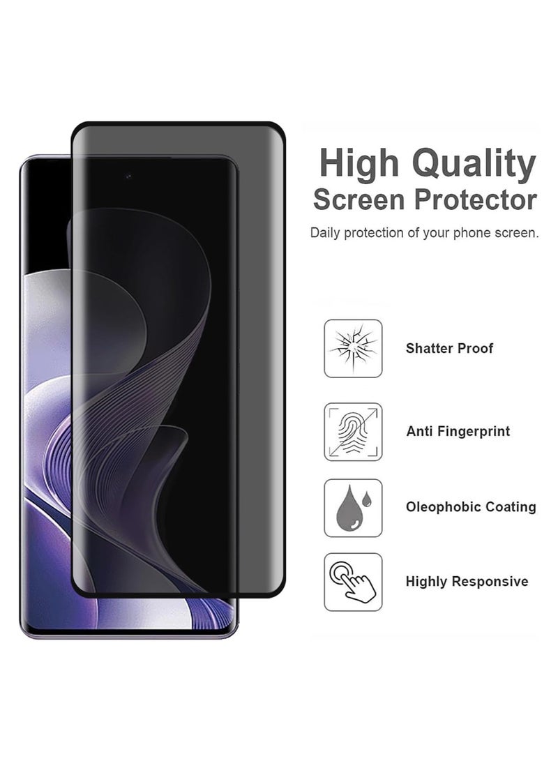 3-Pack Vivo V40 Privacy Screen Protector Anti Spy Tempered Glass Film 9H Tempered Glass Screen Replacement Vivo V40 Anti Spy Screen Protector - Image 2
