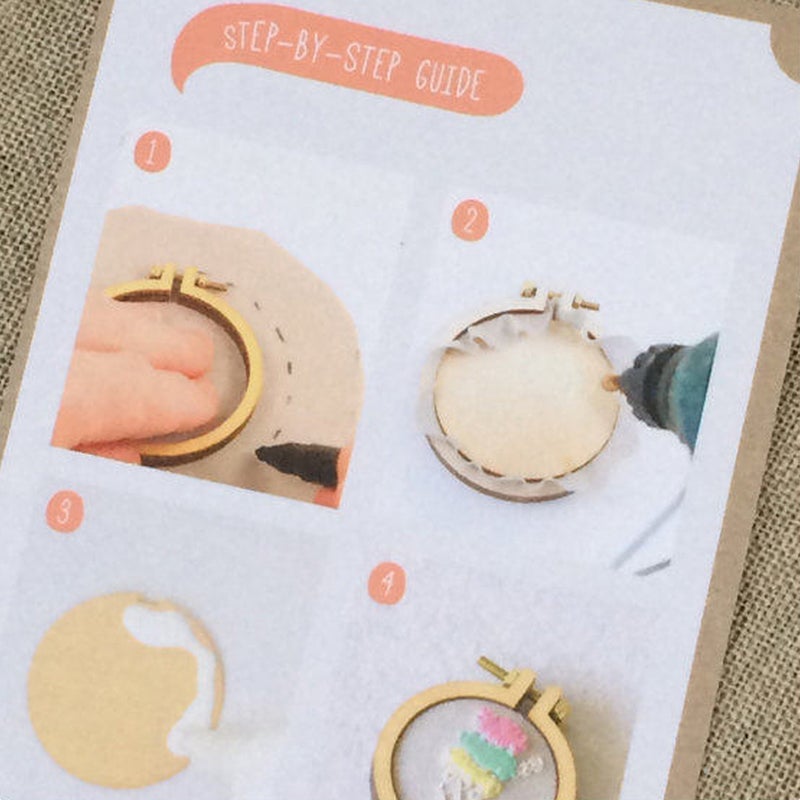 2pcs Mini Embroidery Frame Round DIY Crafts Embroidery Hoops (Size Large) - Image 4