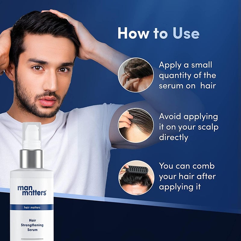 Man Matters Hair Serum for Men With Jojoba and Argan oil | For Silkier, Shinier, Smoother & Frizz Free Hair | Instant Shine & Smoothness | Non Sticky Hair Serum | 90ml - Image 5