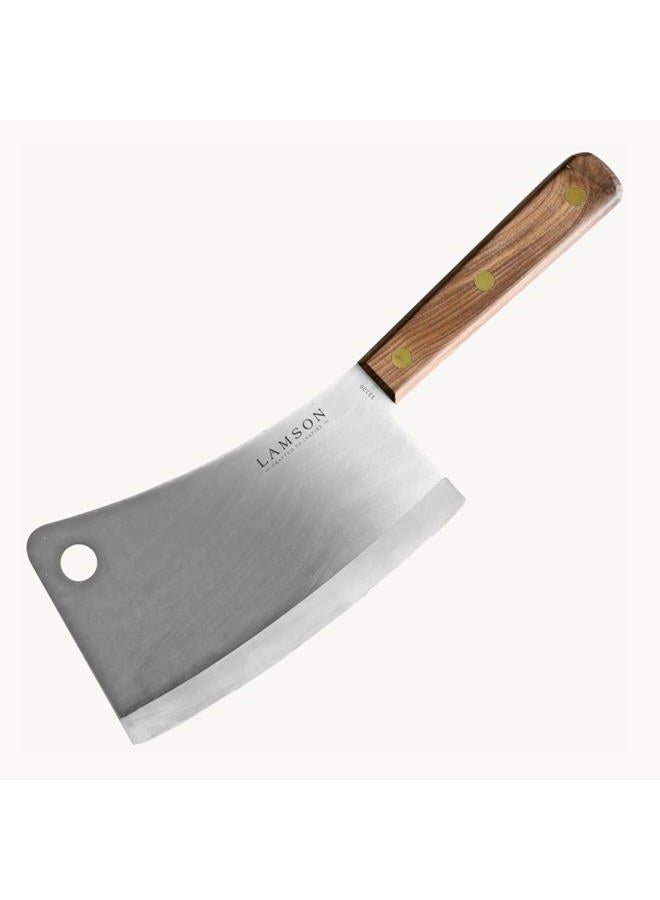Lamson 7.25" Heavy Duty Meat Cleaver with Walnut Handle - Image 1