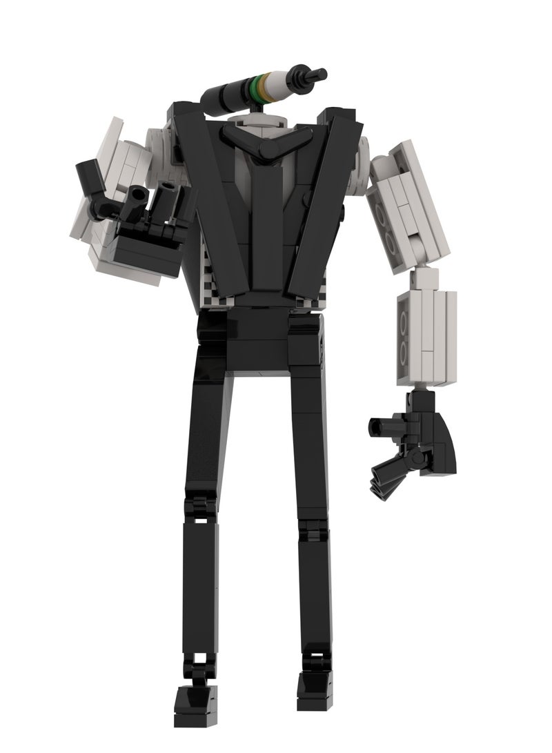 Skibidi Toilet Man Toy Building Blocks 153 Pcs Ink Man Toy Ideas Toys Battle Horror Game Model Ideas Toys Gifts For Adult And Kids  - Image 5