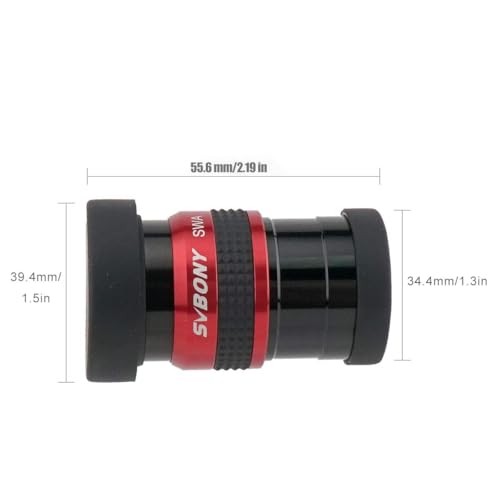 SVBONY SV154 Telescope Eyepiece 1.25 inch SWA 70 Degree 15mm Super wide Angle Telescope Accessory with Twist Up Eyecups - Image 2