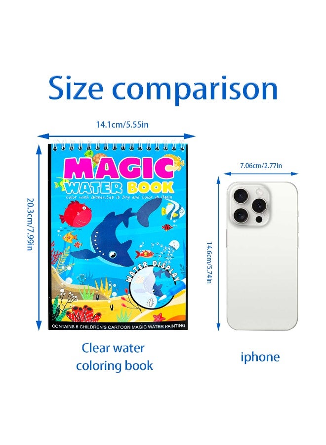 A set of 4 magical watercolor sketchbooks, including watercolor brushes and random colors, allows you to experience the joy and creativity of watercolor. - Image 4