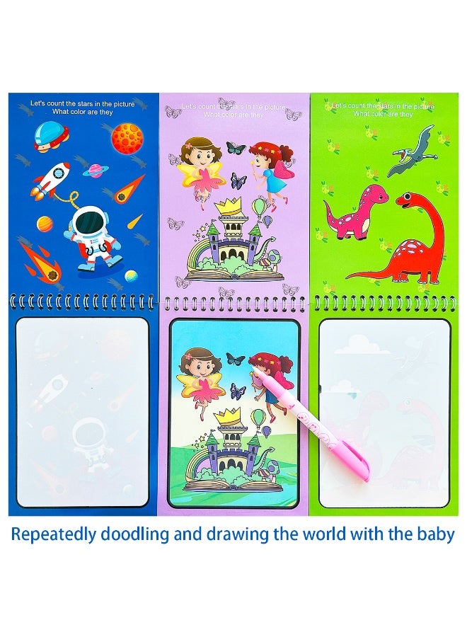 A set of 4 magical watercolor sketchbooks, including watercolor brushes and random colors, allows you to experience the joy and creativity of watercolor. - Image 5