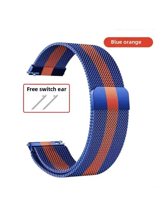 Generic - For HuaweiWatch4/GT3Pro Magnetic Watch Strap GT2 Breathable Metal Milanese Replacement Wristband-Color:Milan Magnetic-rose Gold-self-test Watch Interface Width-[22mm] - Image 1