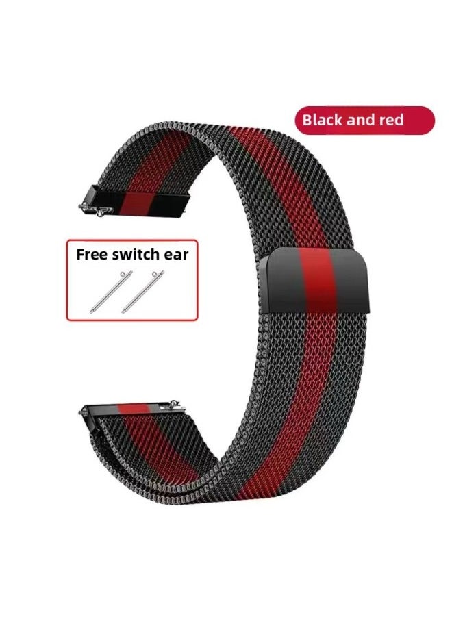 Generic - For HuaweiWatch4/GT3Pro Magnetic Watch Strap GT2 Breathable Metal Milanese Replacement Wristband-Color:Milan Magnetic-rose Gold-self-test Watch Interface Width-[22mm] - Image 1