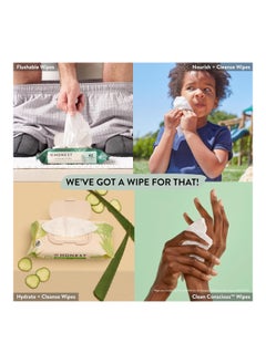 Honest The Company Clean Conscious Wipes, 100% Plant-Based, 99% Water, Baby Wipes, Hypoallergenic, Dermatologist Tested, Blue Ikat, 576 Count  - Image 5