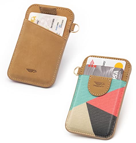 POCKT Slim Card Holder Wallet For Men and Women - Minimalist Front Pocket Wallet Elastic Credit Card Holder Genuine Leather RFID Blocking Card Case Wallets | Cross - Image 3