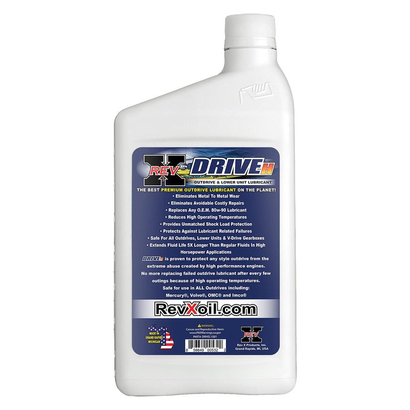 REV X زيت وشحم REV X DRIVE H 80w90 للخارج - 32 أونصة سائلة - Image 2