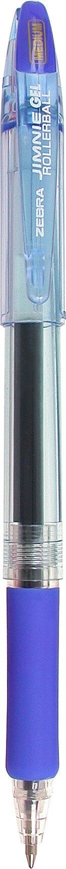 Zebra Pen Jimnie Roller Ball Gel Pen, Blue Ink, 0.7mm, Medium Point, 12-Count, Smooth Writing, Quick-Drying, Ergonomic Grip (44120) - Image 2