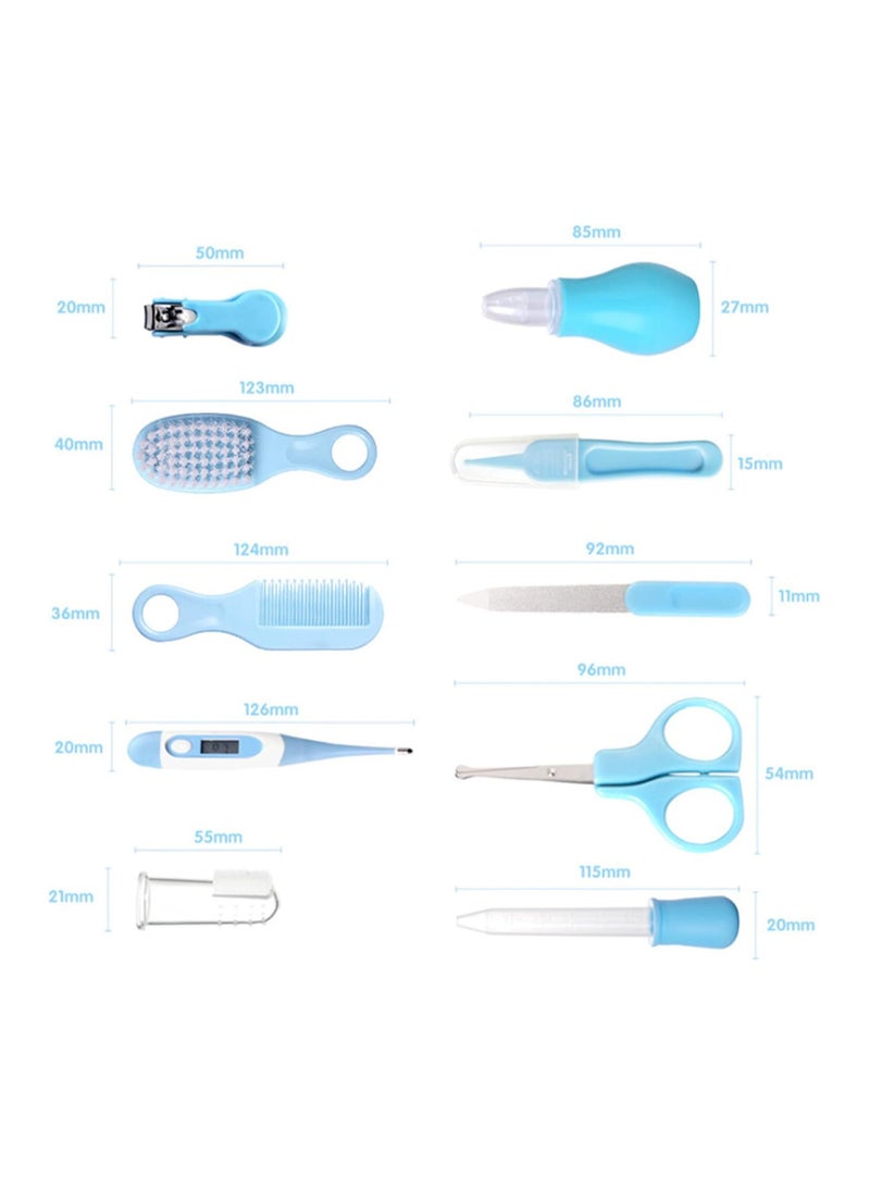 Baby Nail Kit 12-In-1 Baby Grooming Kit,Anti-Shear Flesh Design Baby Nail Clippers, Scissor, Tweezer, Liquid Dropper, Nasal Aspirator, Baby Manicure Kit And Pedicure Kit For Newborn, Infant & Toddler  - Image 3