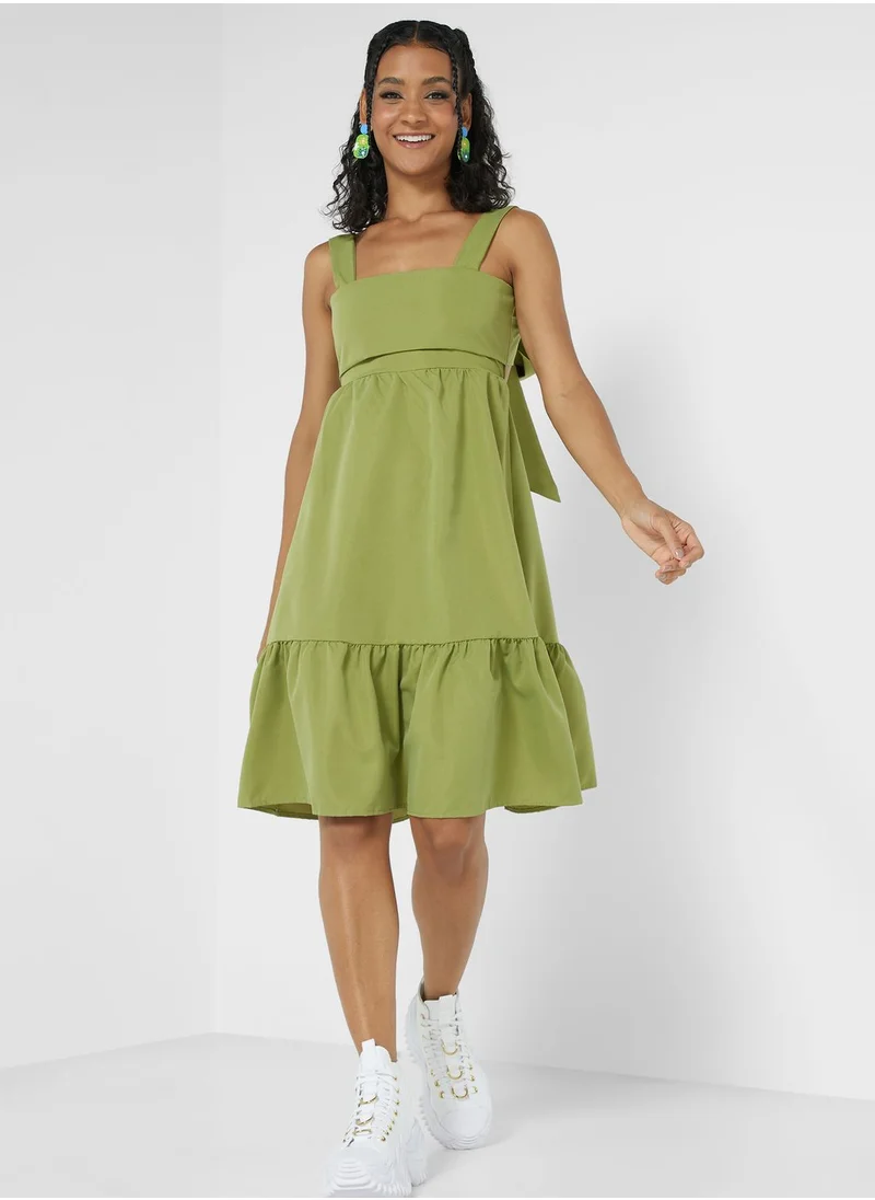 Ginger A Line Back Bow Detail Dress