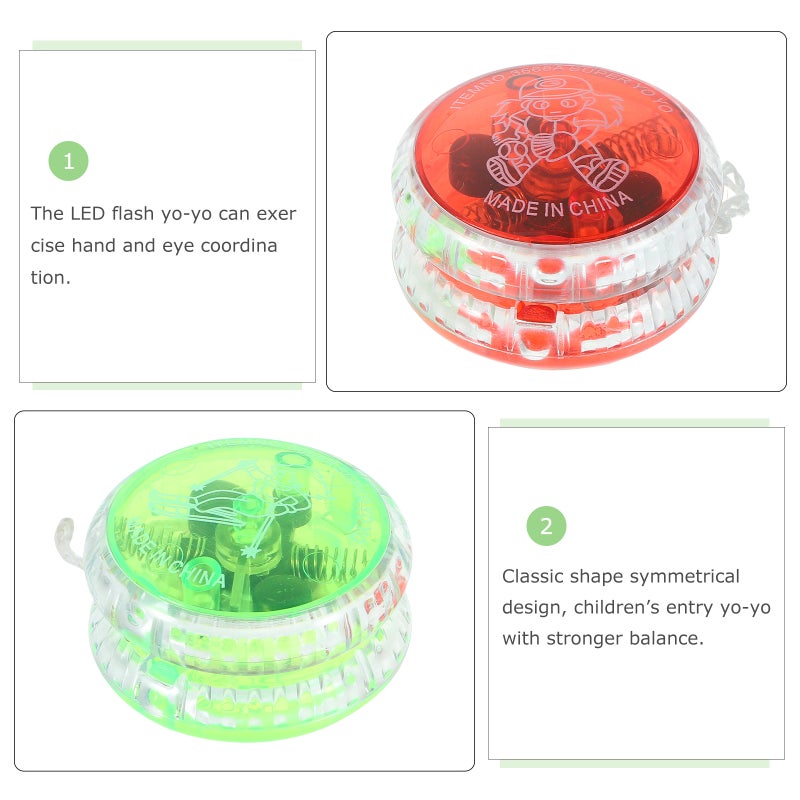 4Pcs Yo-Yo Beginner String Trick Entertaining Responsive Party Favor (Mixed Color) - Image 3