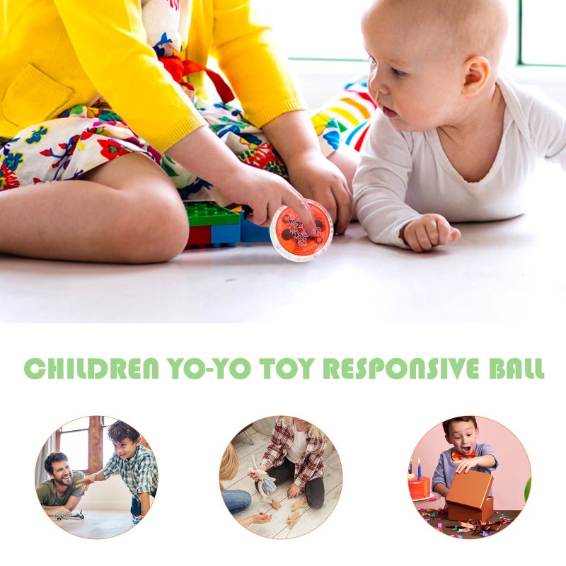 4Pcs Yo-Yo Beginner String Trick Entertaining Responsive Party Favor (Mixed Color) - Image 2