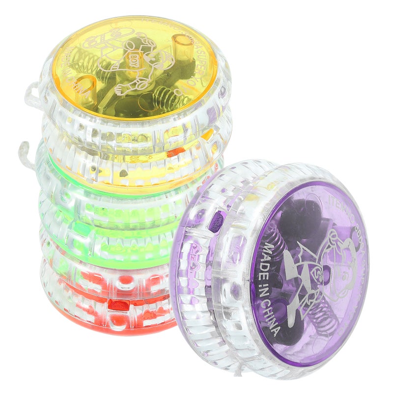 4Pcs Yo-Yo Beginner String Trick Entertaining Responsive Party Favor (Mixed Color) - Image 1