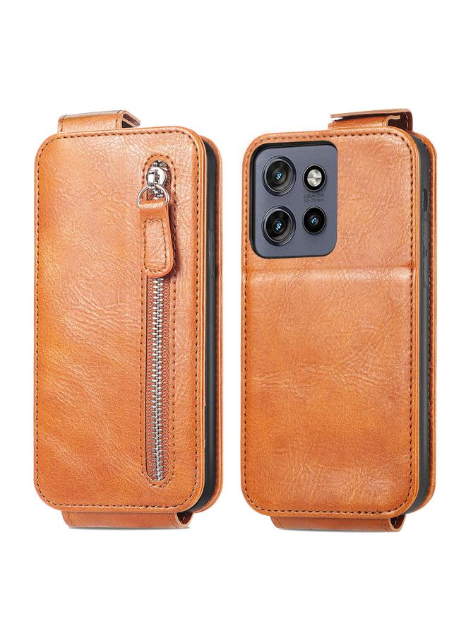 اس-توب جراب لهاتف Motorola Edge 50 Neo، جراب هاتف جلدي بسحاب ومحفظة قابلة للطي عموديًا - Image 2