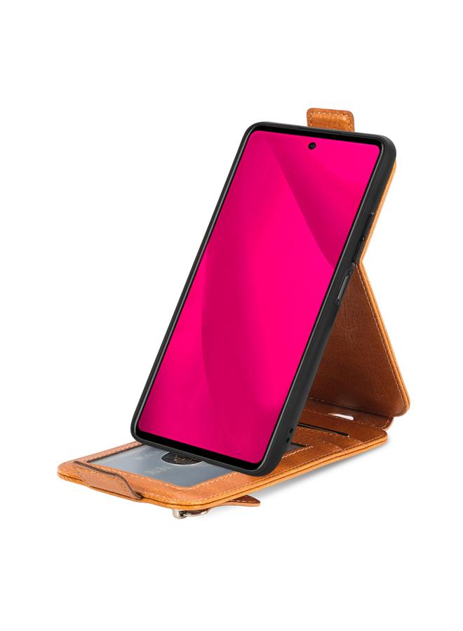 اس-توب جراب لهاتف Motorola Edge 50 Neo، جراب هاتف جلدي بسحاب ومحفظة قابلة للطي عموديًا - Image 3