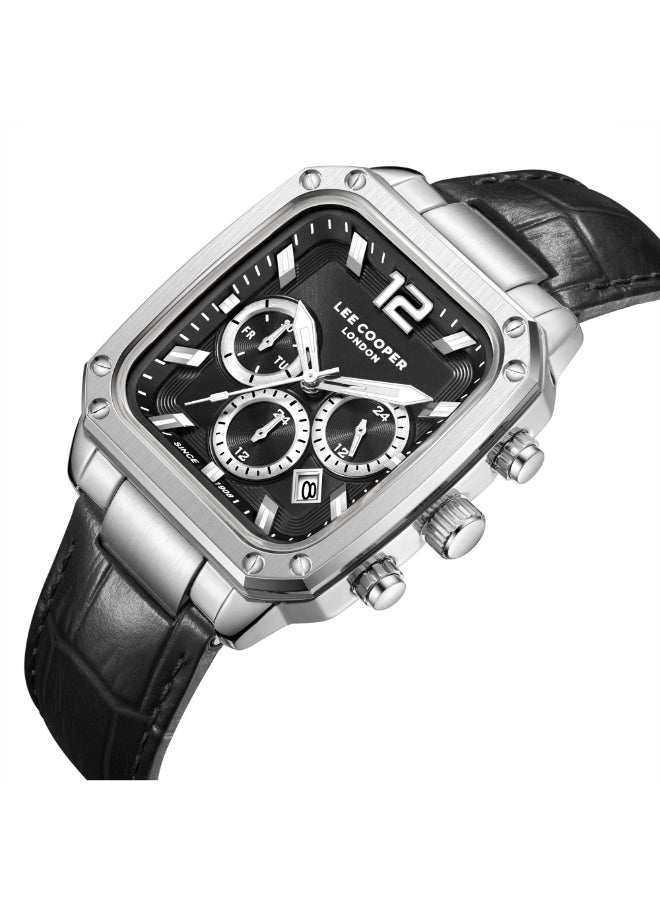 Lee Cooper Men's Leather Multi Function Watch LC08184.351 - 39X49 mm - Image 2