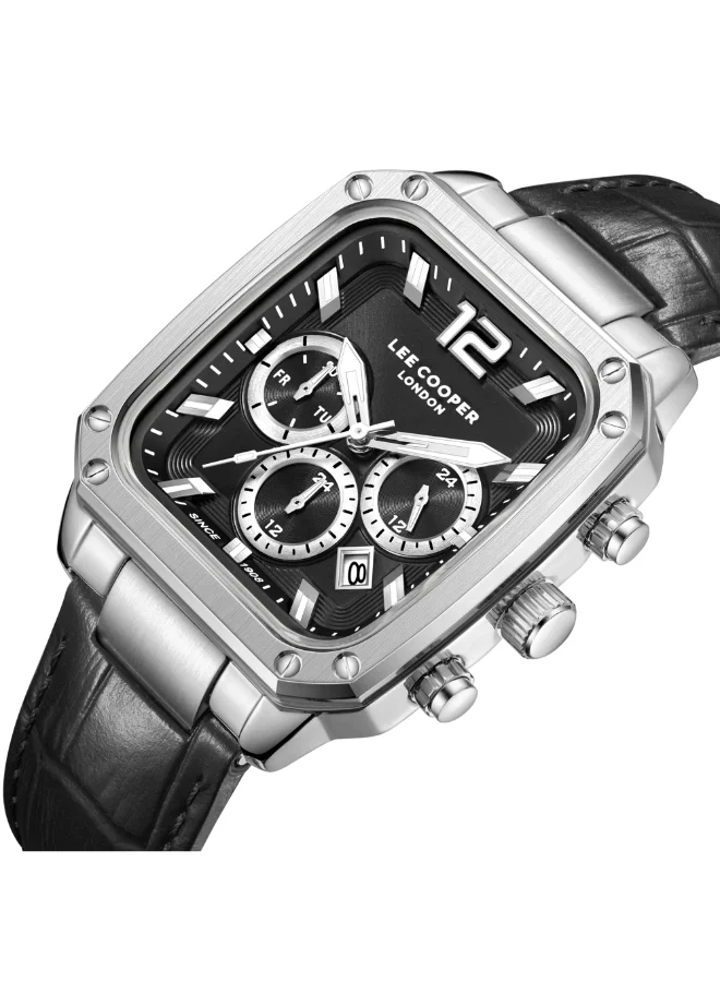 Lee Cooper  Men's Leather Multi Function Watch LC08184.351 - 39X49 mm for Men | Best Price UAE