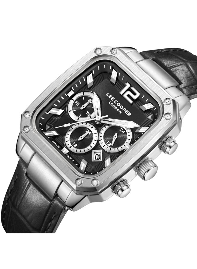 Lee Cooper Men's Leather Multi Function Watch LC08184.351 - 39X49 mm - Image 4