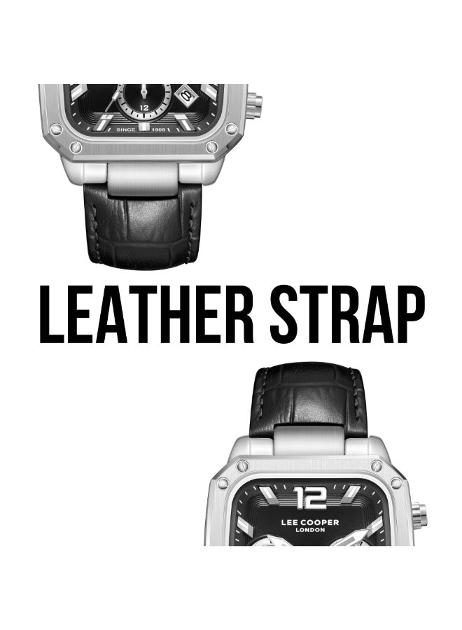 Lee Cooper Men's Leather Multi Function Watch LC08184.351 - 39X49 mm - Image 5