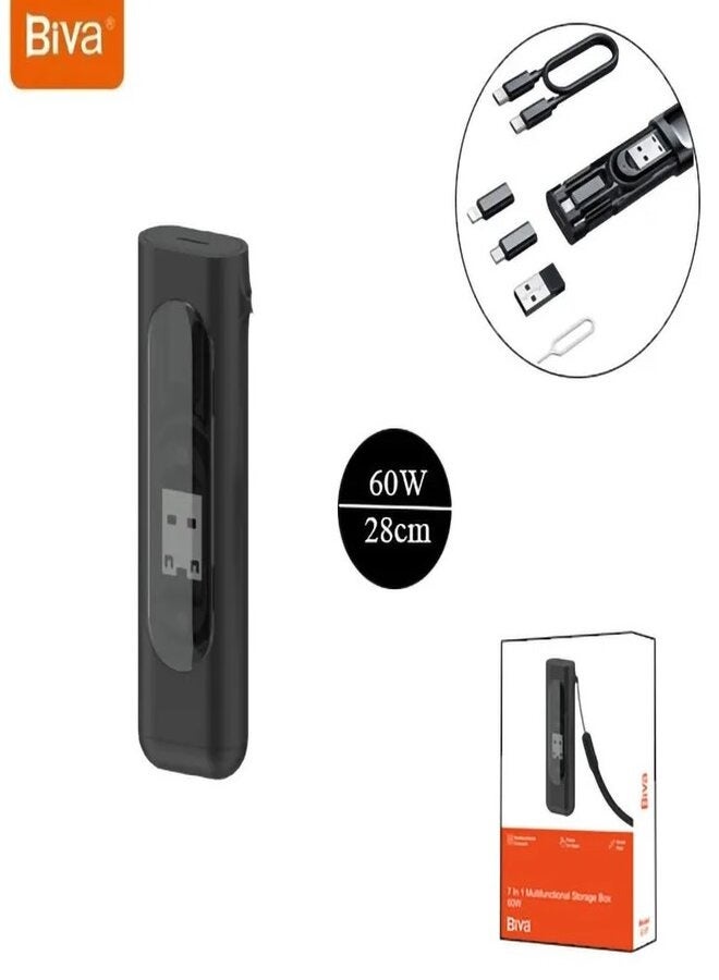 7 IN 1 Biva C-17 double-sided cable, 60 watts - Image 2