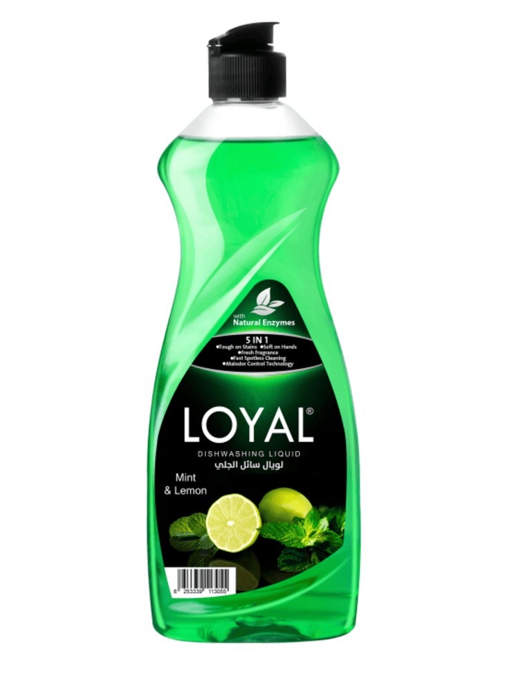 loyal سائل غسيل الصحون بالنعناع والليمون 700 مل