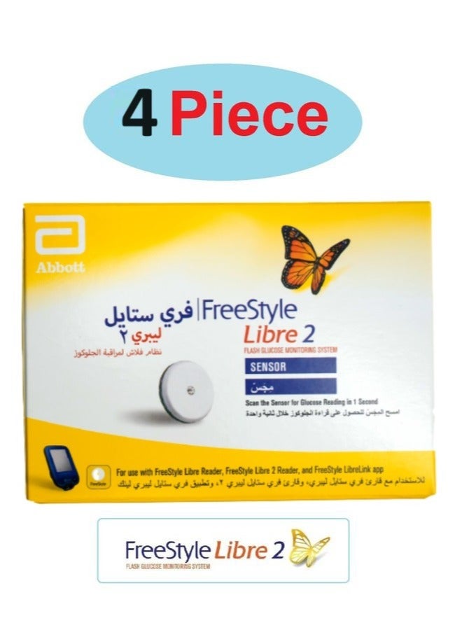 Abbott 4-Piece Freestyle Libre2 Glucose Sensor - Image 2