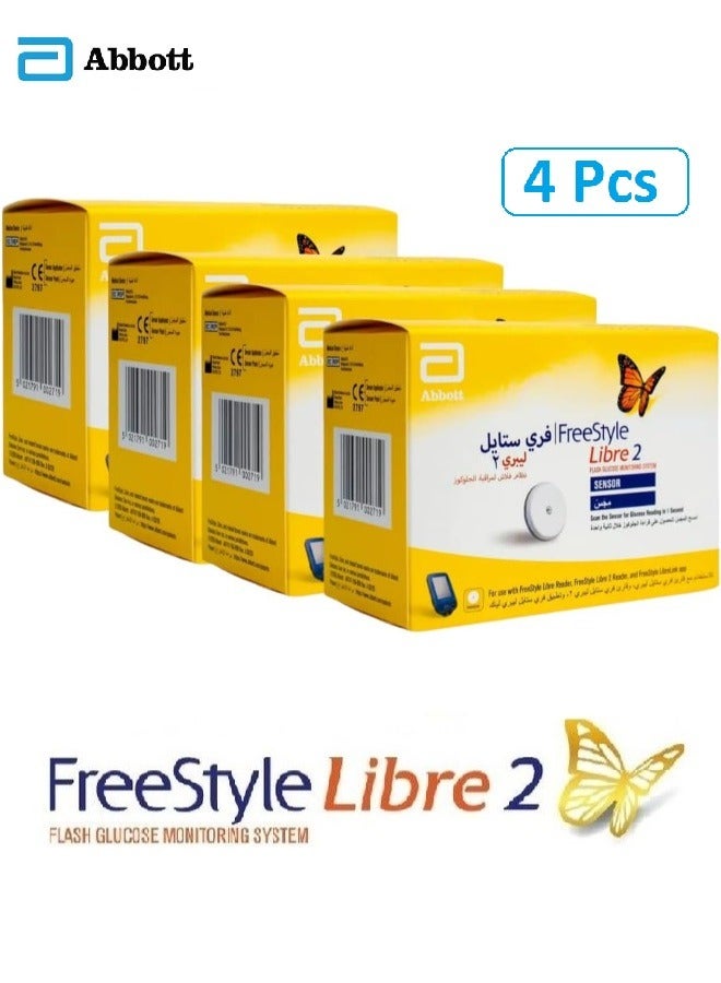 Abbott 4-Piece Freestyle Libre2 Glucose Sensor - Image 1