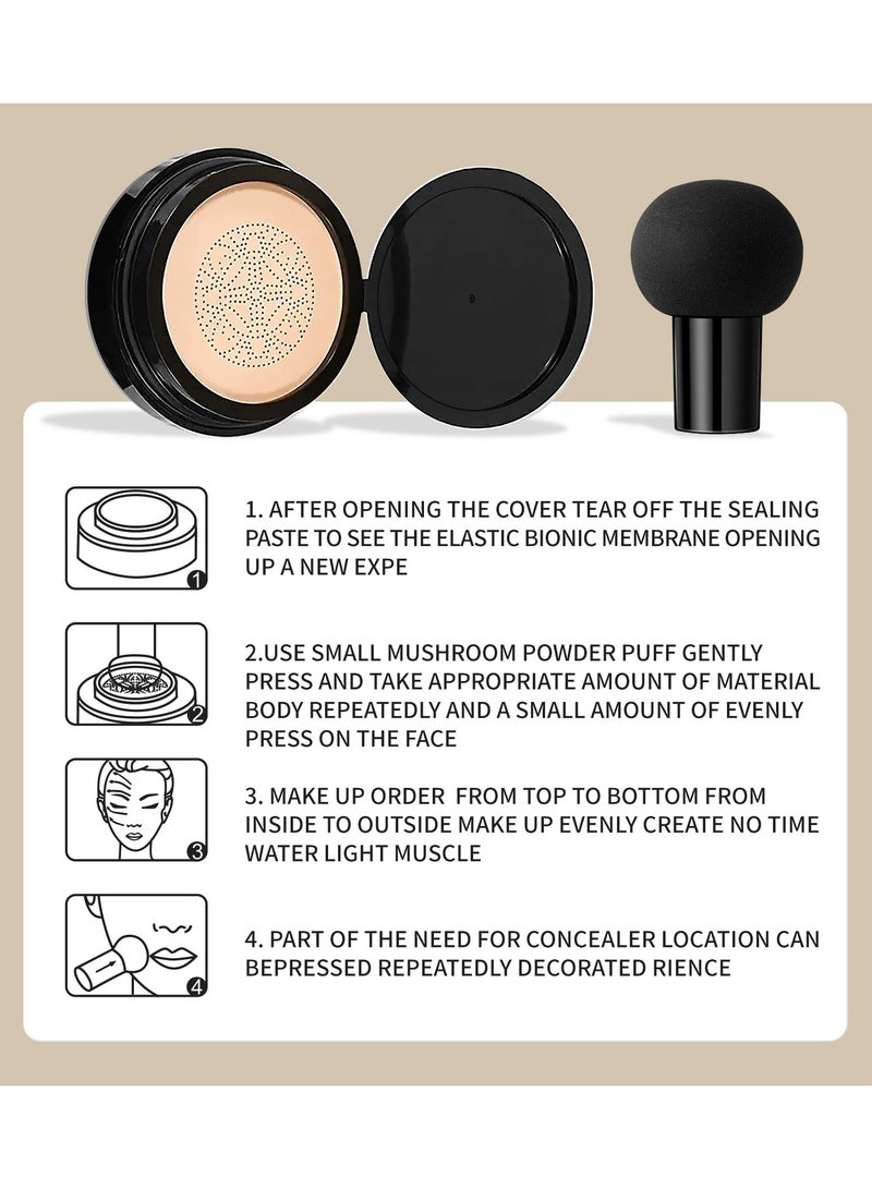 OSYA AIR CUSHION CC CREAM MOISTURIZE CONCEALER Foundation Makeup Base Primer CC Cream (02# NATURAL) - Image 5