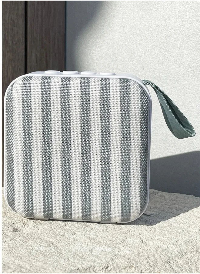 SUNNY LIFE Portable Travel Speaker The Vacay Olive Stripe