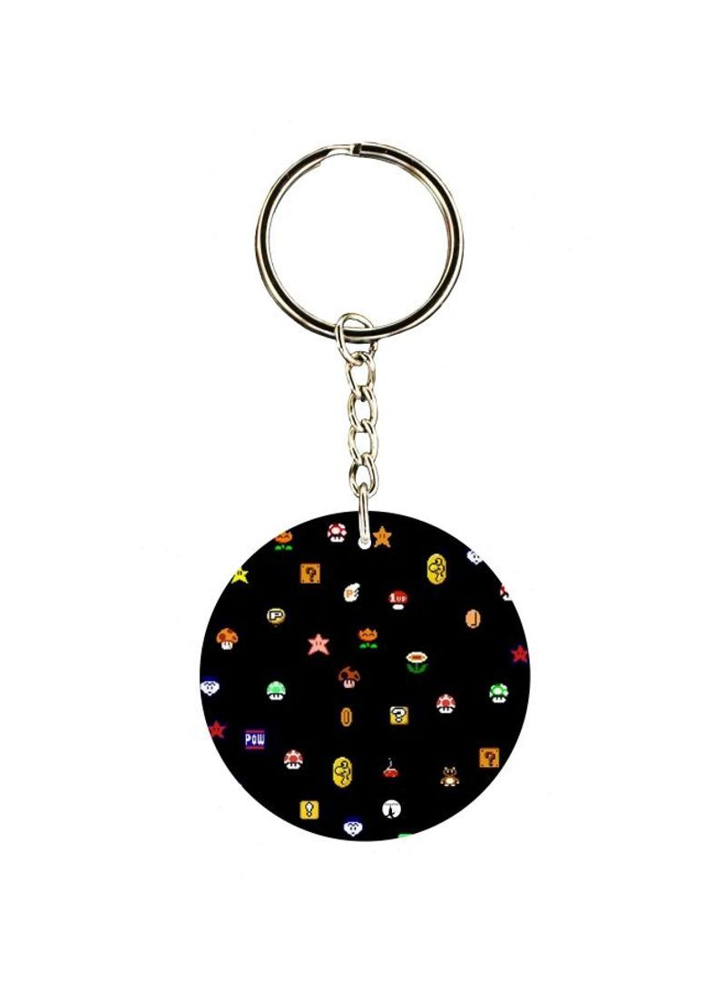 Cartoon Themed Single Sided Keychain