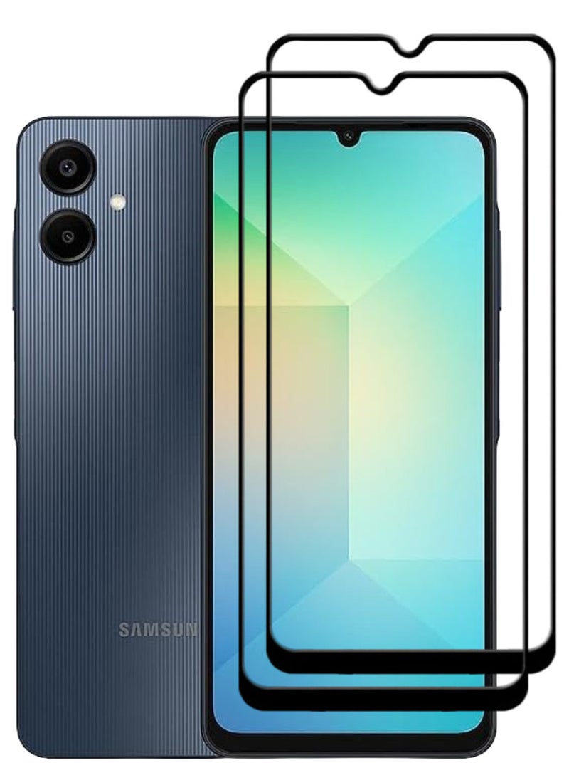 ACLIX 2 Pieces Antistatic ESD Dustproof Premium Quality High Definition Tempered Glass Screen Protector Designed For Samsung Galaxy A06 - Image 1