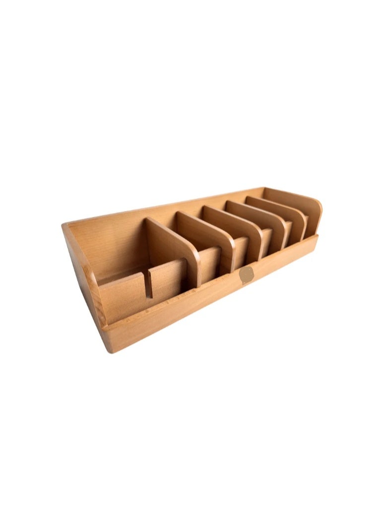 Wooden Belt Organizer with 7 Removable Compartments – 44.5×18×11 cm, Solid Natural Wood, Waterproof, Durable Storage for Drawers, Dressing Rooms, and Closets - Image 3