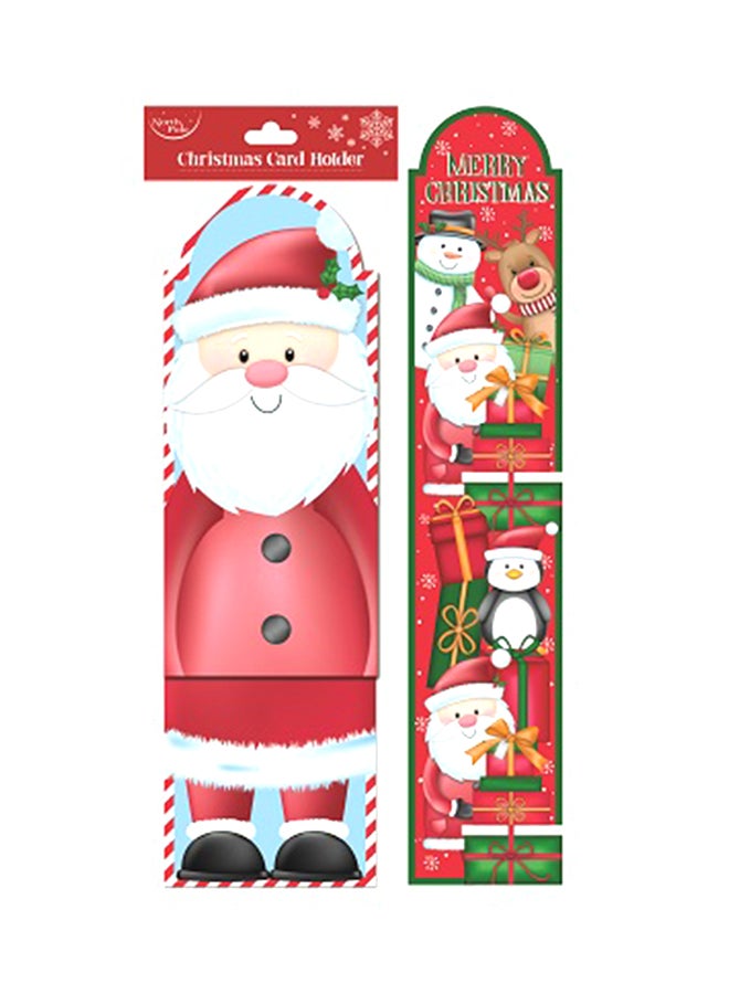 EuroWrap Christmas Traditional Card Holder Multicolour 5.1x17.1x0.1cm 